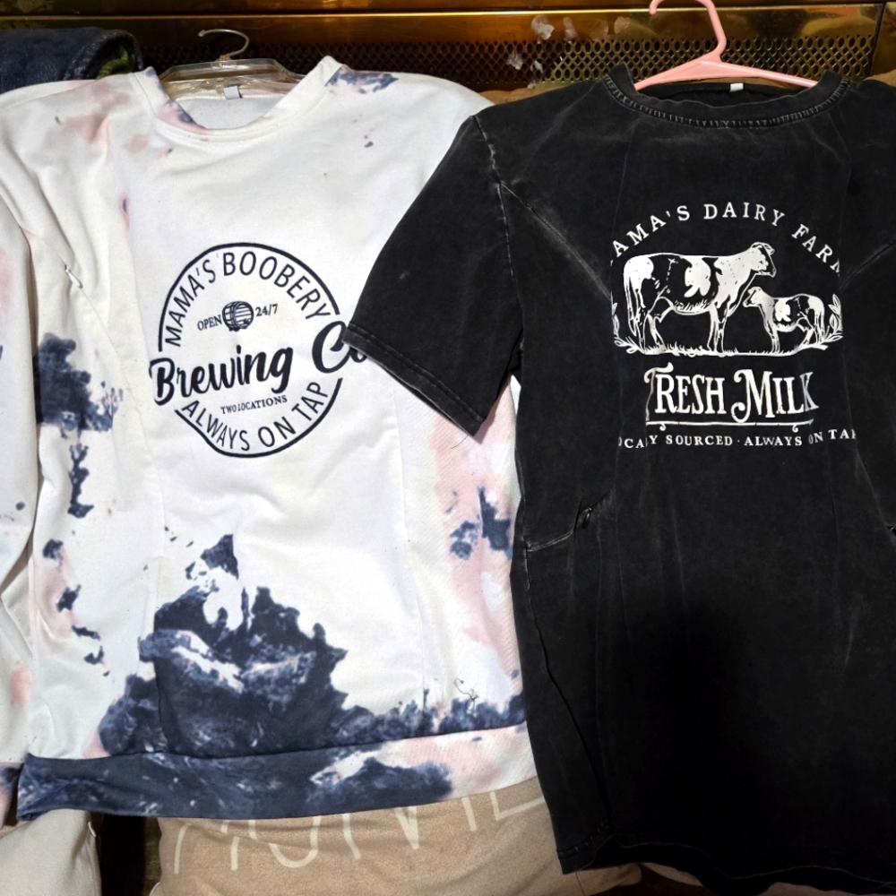 2 Boutique Nursing Shirts